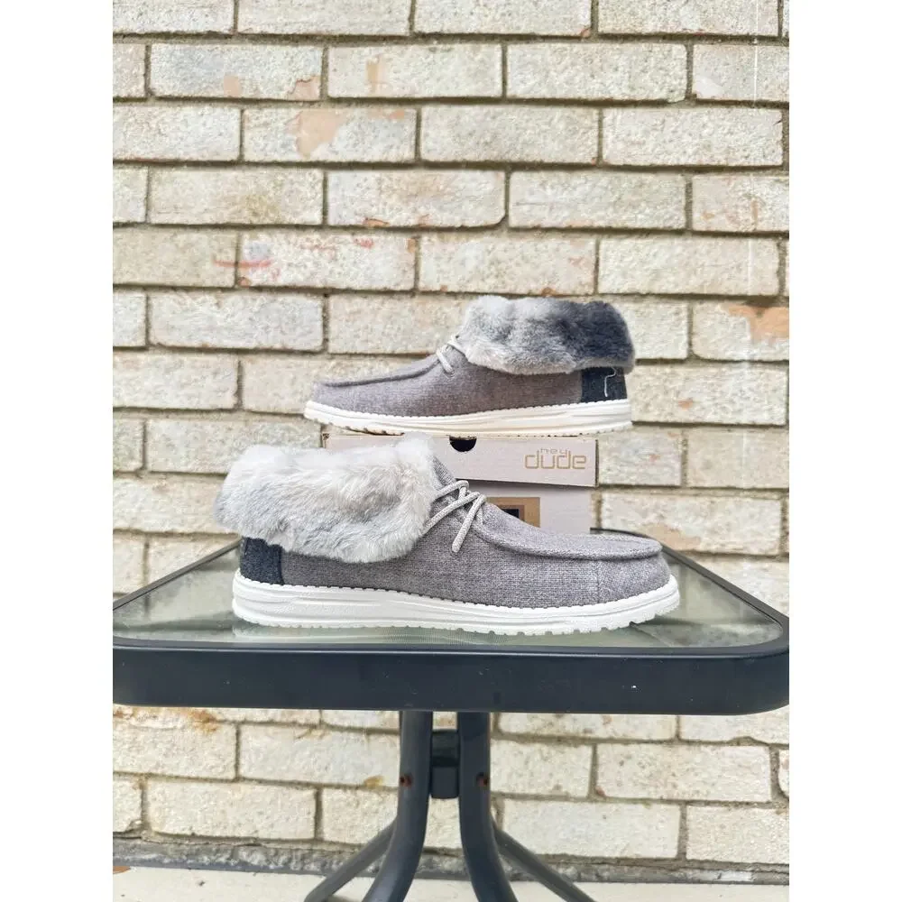 Hey Dude Comfort Shoes Gray Size 9